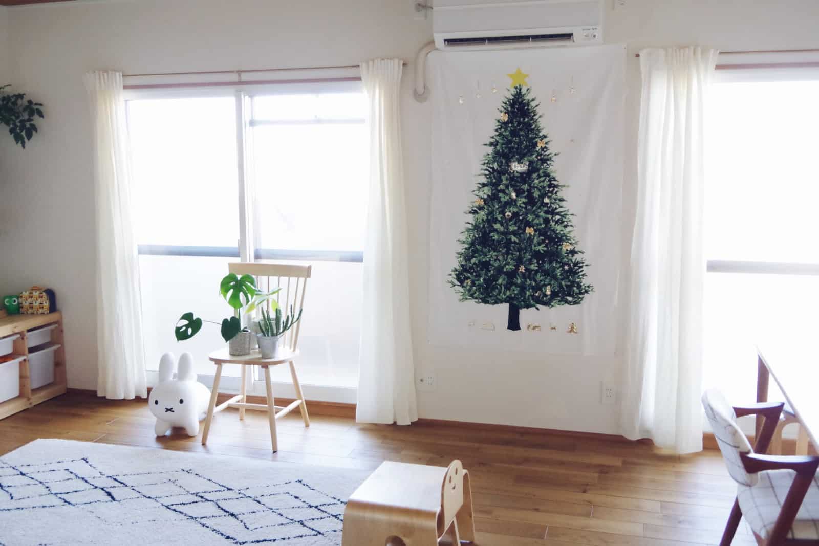 適切な価格 クリスマスツリー タペストリー もみの木 壁掛け 飾り